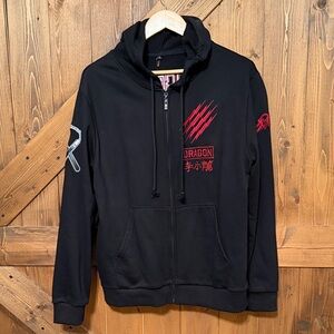 Super rare BRUCE LEE embroidered Men's Hoodie size XL